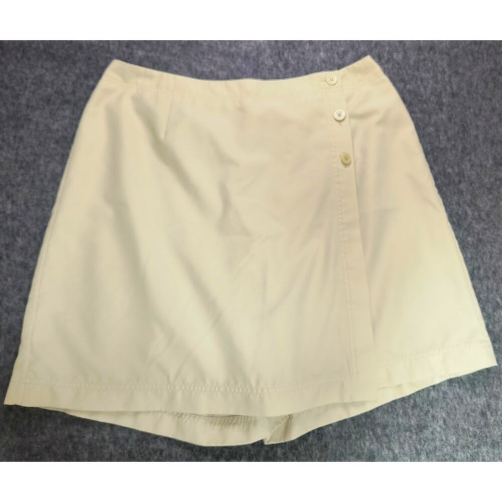 Van Heusen Women's Beige Wrap Front Skort - Size 10
